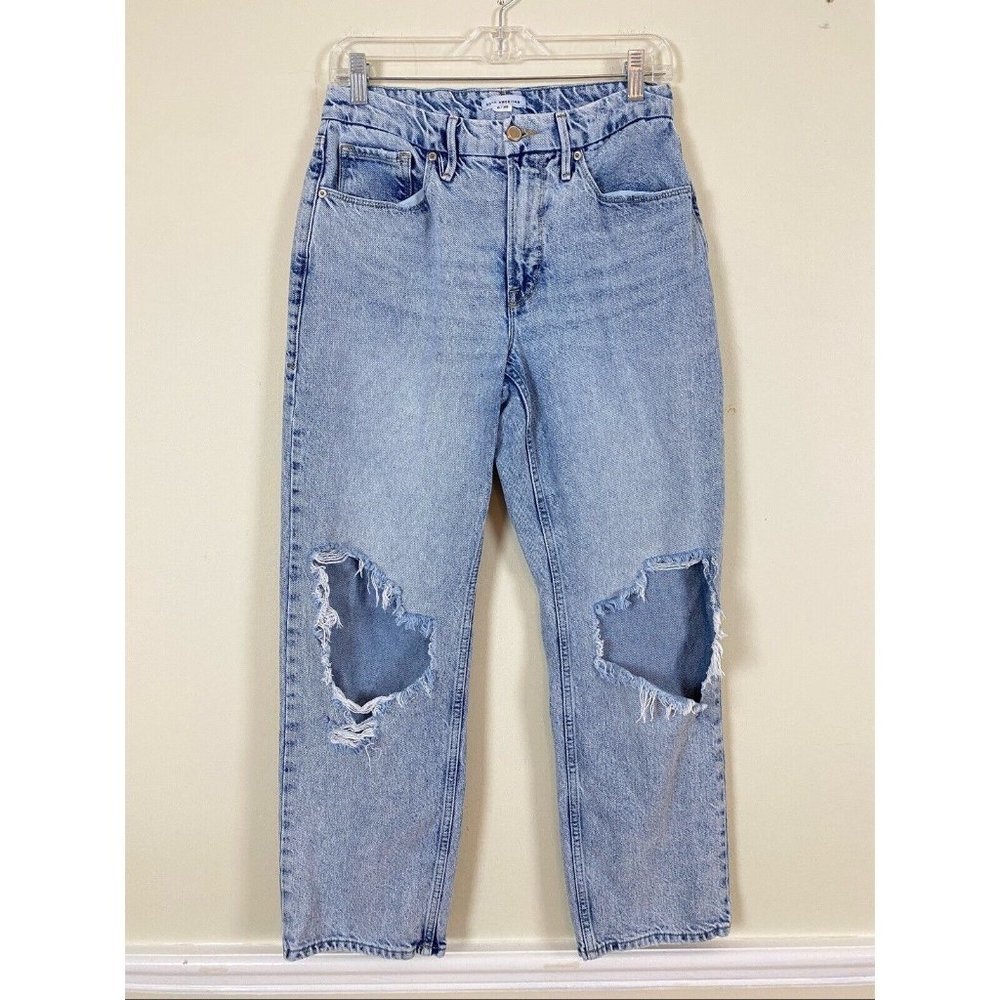 Classic Blue Distressed Women's Jeans